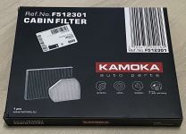Фільтр повітряний кондиціонера (салона) - KAMOKA - F512301