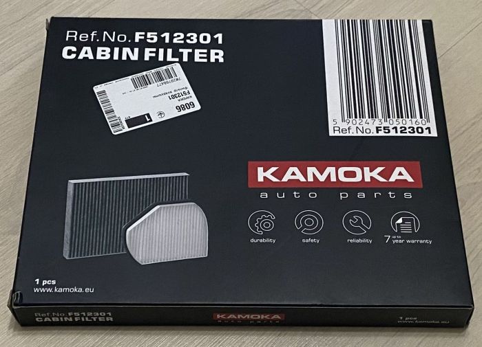 Фільтр повітряний кондиціонера (салона) - KAMOKA - F512301